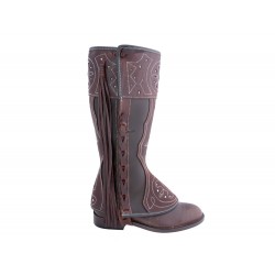 0208 Toll verzierte Mini Chaps aus Leder