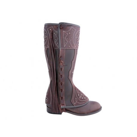 0208 Toll verzierte Mini Chaps aus Leder