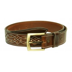 136 -Leather belt in Andalusian design