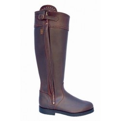 Eleganter Leder Reitstiefel 